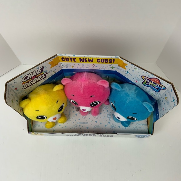 Care Bears Cubs Collector Set of 3 Funahine Cheer Grumpy Stuffed Animal Plush - Picture 5 of 9
